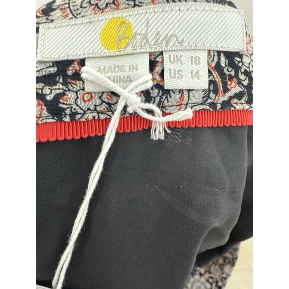 Boden Ruffle Mini Popcorn Mini Skirt Floral Tapestry US 14 NWT - Picture 7 of 10